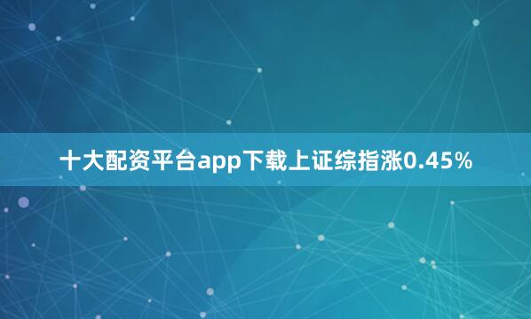 十大配资平台app下载上证综指涨0.45%